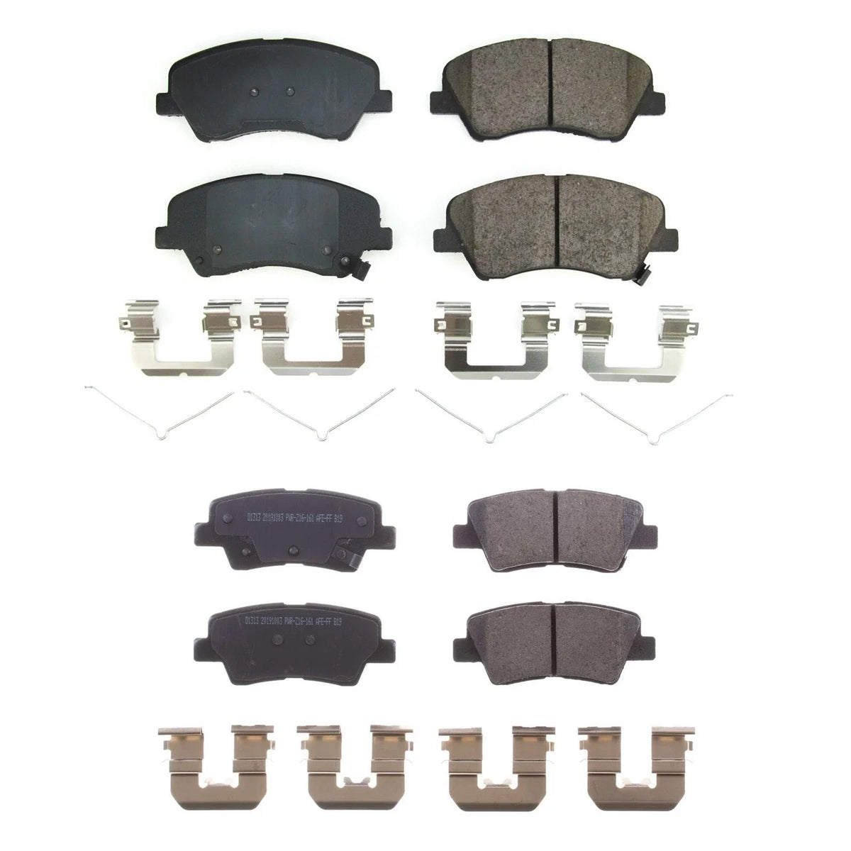 PowerStop Z17 Low-Dust Ceramic Disc Brake Pads Kit for Accent Rio (2010–2017)
