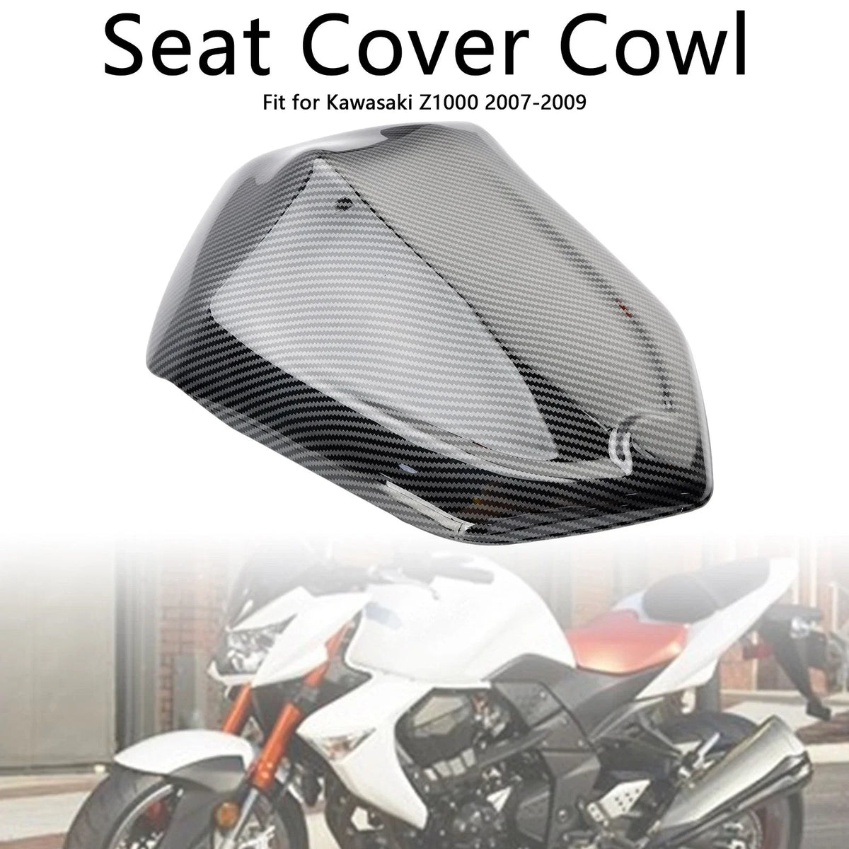 Carbon Tail Cowl Cover for Kawasaki Z1000 2007-2009 Rear Seat