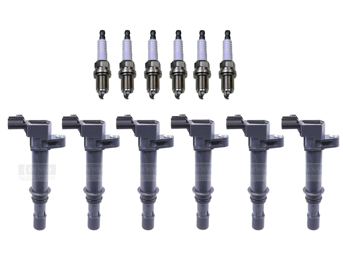 Set of 6 Ignition Coils & U-Groove Spark Plugs for Dodge Nitro 3.7L V6