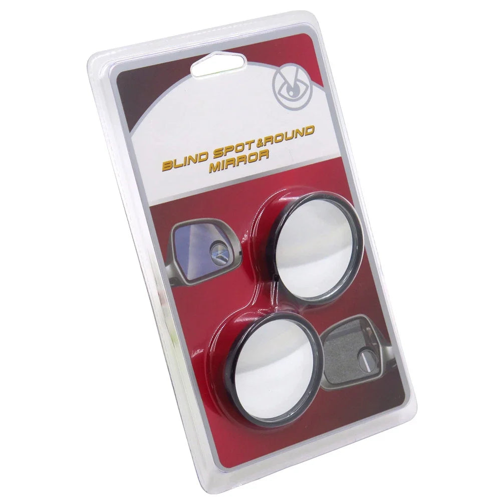 Rear Side View Blind Spot Mirror - 2 Pcs 2" Round Universal Fit