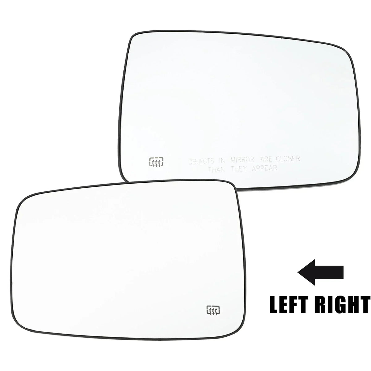 Left Right Side Mirror Glass for 2010-2023 Dodge Ram 1500 2500