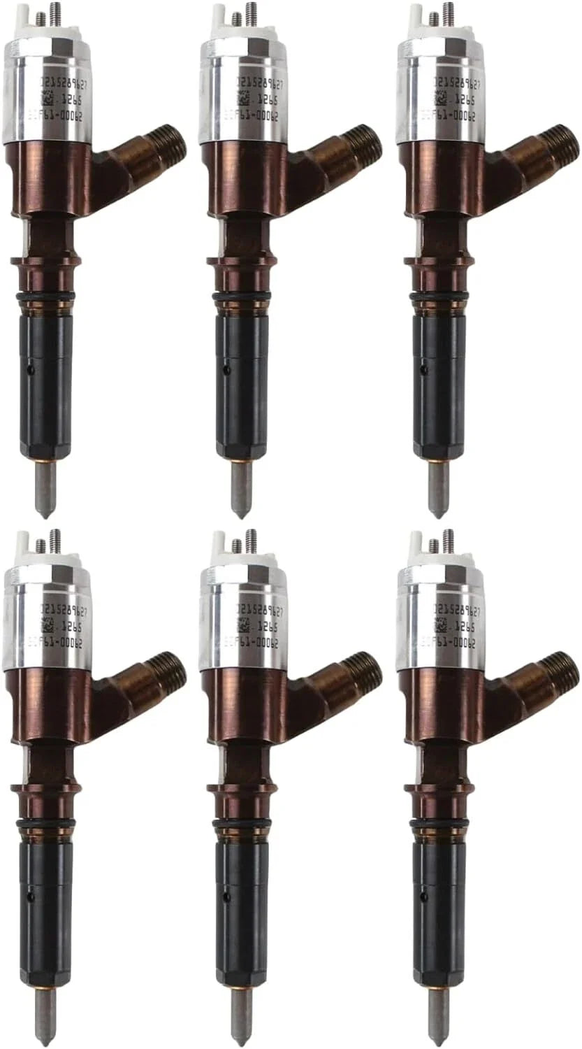 Set of 6 Common Rail Injectors for CAT 320D C6 C6.4 (295-9130 326-4700 10R-7672)