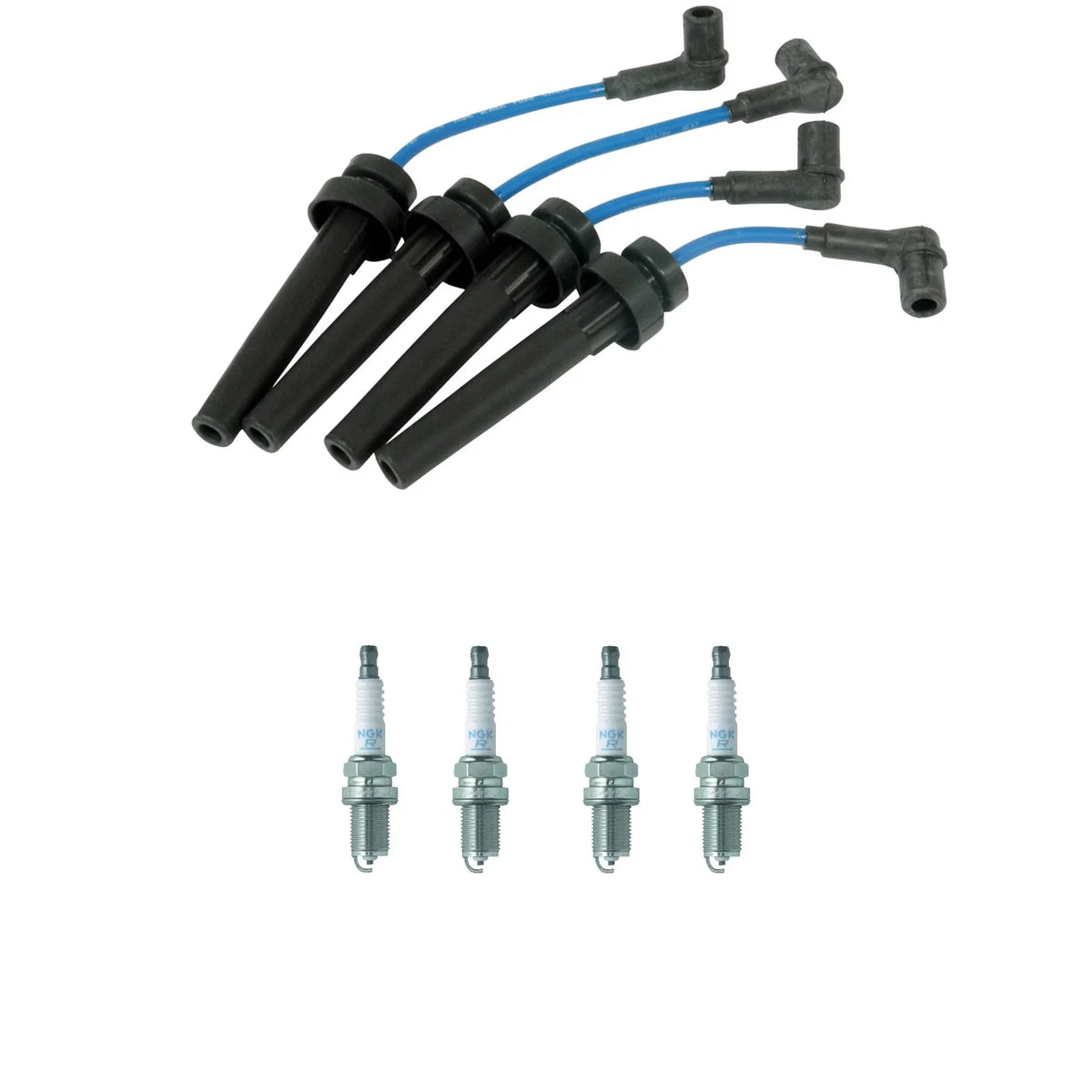 NGK 7mm Wire Set for Eclipse Neon 2.0 (1995–1999) - 4 Nickel Spark Plugs