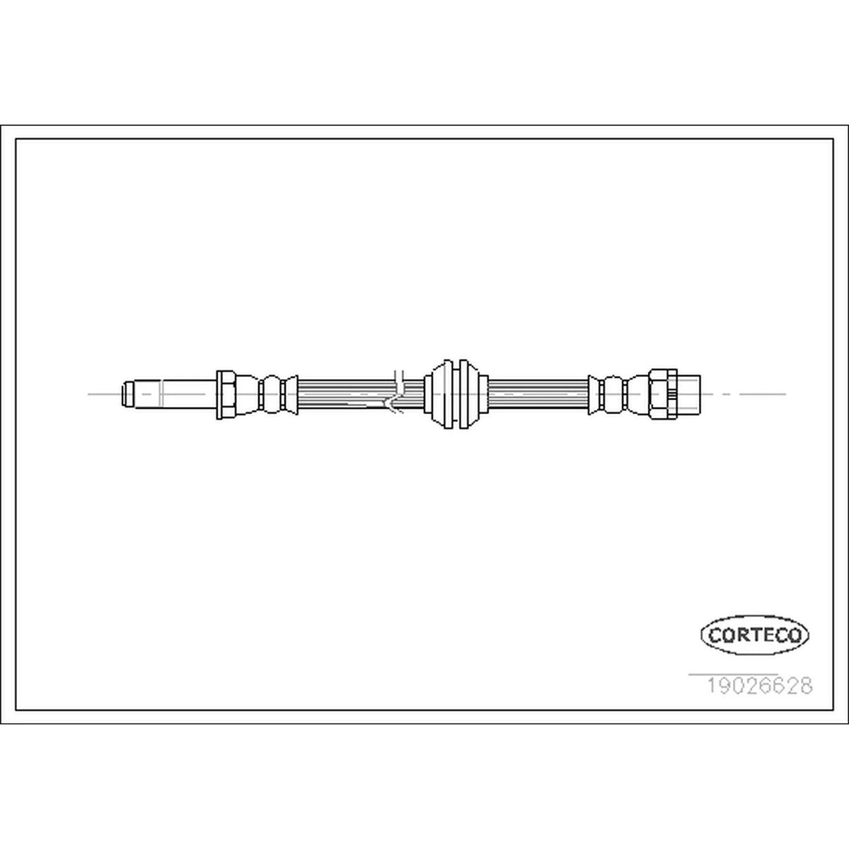 Corteco Brake Line Front for BMW 3 Series E85 E86 M3 330 323 328 (2006–2013)