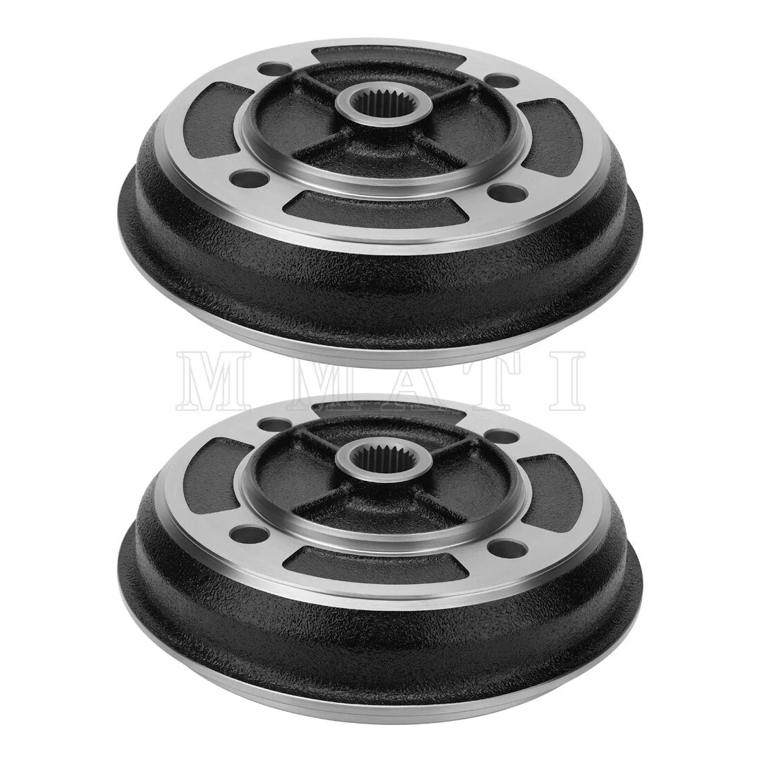 Set of 2 Front Brake Drums for Mule 2510 KAF620A 4x4 (1993–2000)