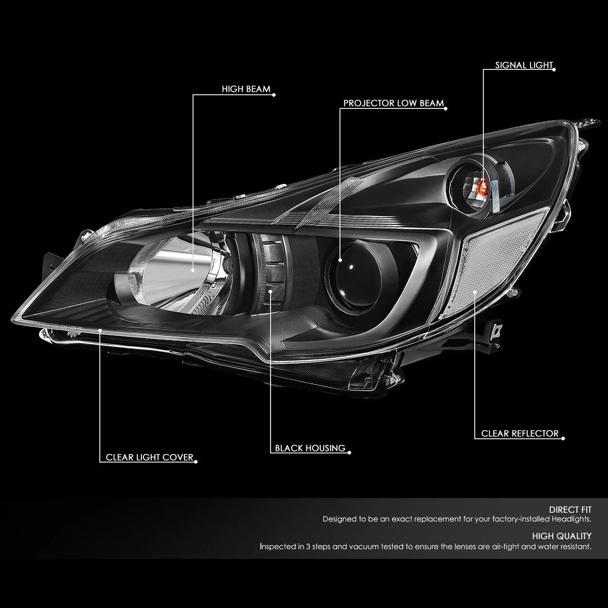 Projector Headlights for Subaru Outback/Legacy (2010–2014)