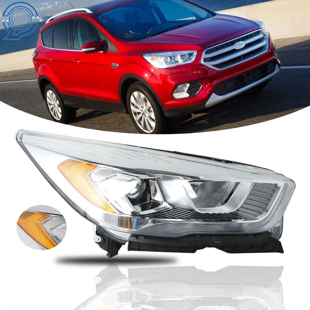 Halogen Headlight with LED DRL for Ford Escape (2017–2019) Right Side