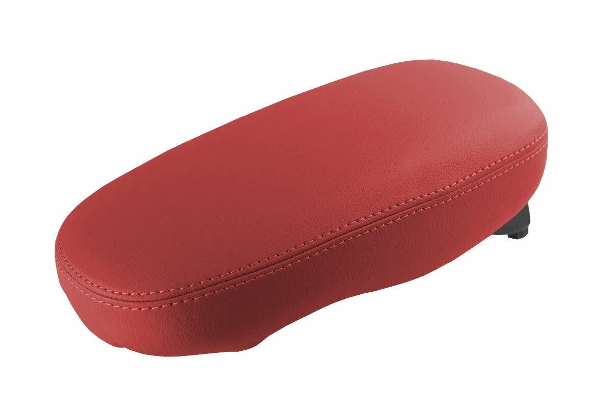 Leather Console Lid Armrest Cover for Kia Soul (2014–2019) Red