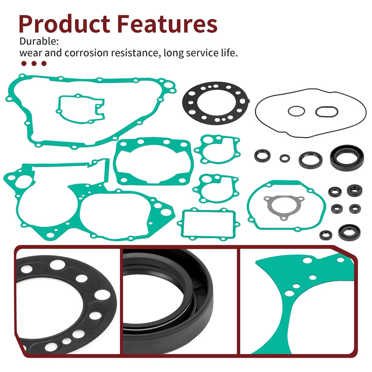 Complete Gasket Kit with Oil Seal for Engine Honda CR250R 2002-2004