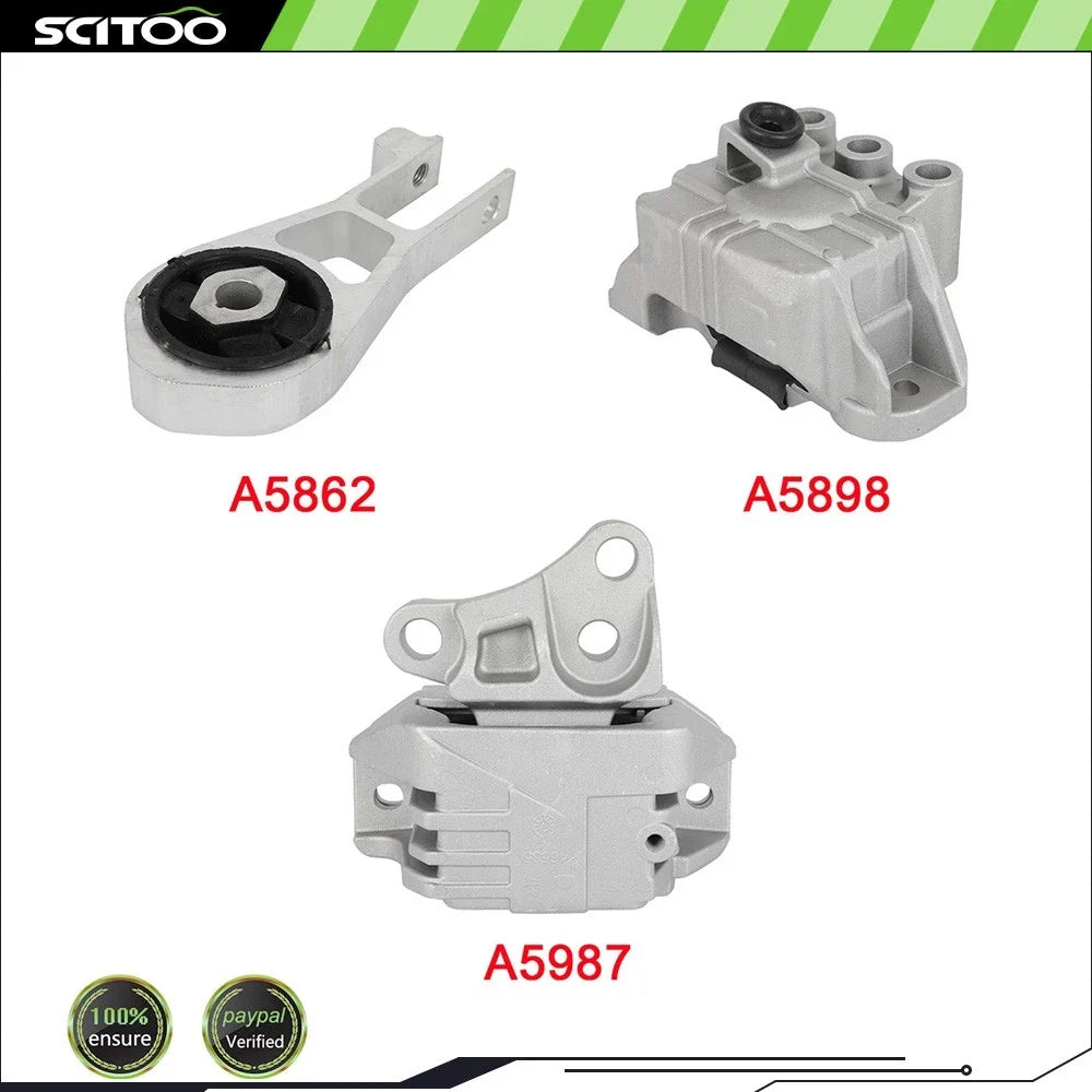 Transmission Mounts (3X) for Jeep Compass ED6 2017-2021 Engine