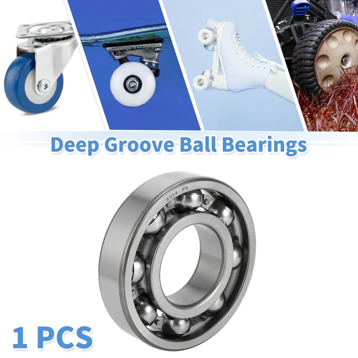 Deep Groove Ball Bearing 70x150x35mm for Scooter Skateboard (1 Pc)