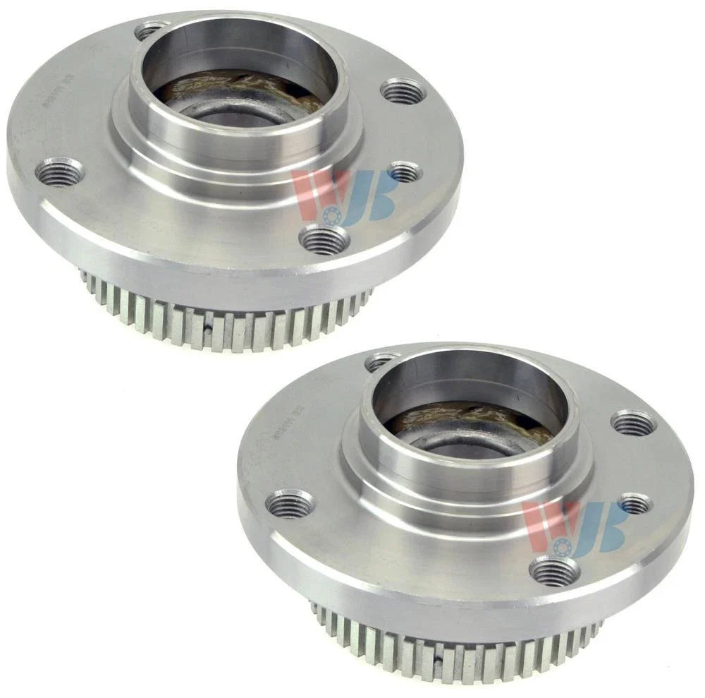 Set of 2 Front WJB Wheel Bearing & Hub Assemblies for BMW E30 E34 (1982–1996)