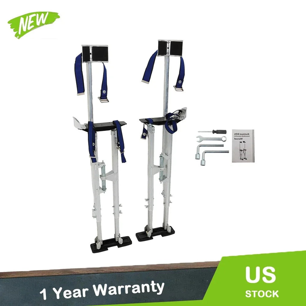 Adjustable Drywall Stilts for Painting and Electrical Work (36" - 48")