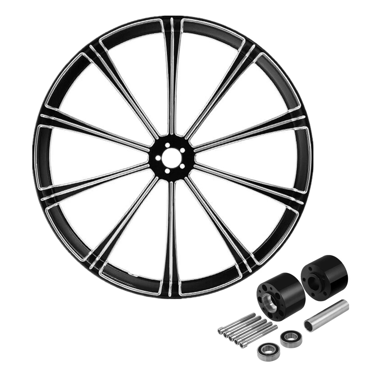 18'' Dual Disc Hub Front Rim for Harley Touring Glide (1997–2021)