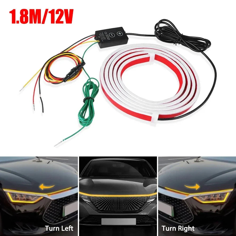 LED Meteor Strip Lights for Car Hood (5.9ft)