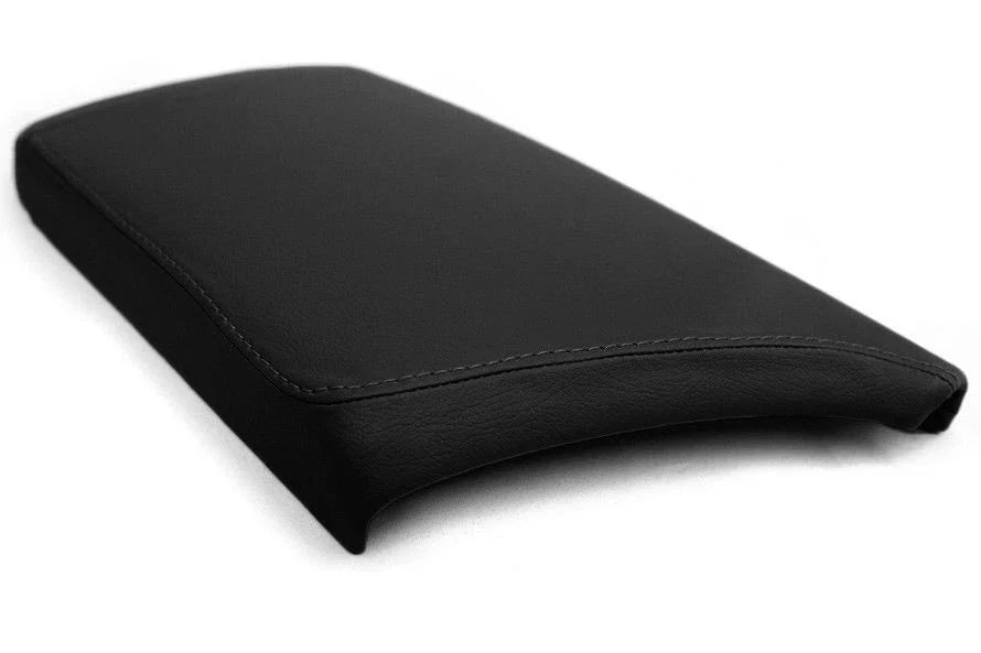 Center Console Lid Armrest Cover for Cadillac CTS (2015–2019) Black PVC Leather