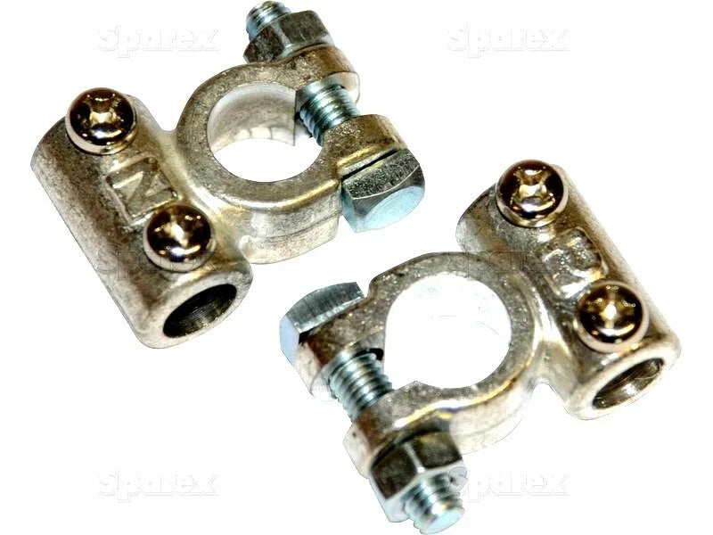 Battery Terminal Pair (11mm) for Ford Massey Ferguson David Brown Tractors