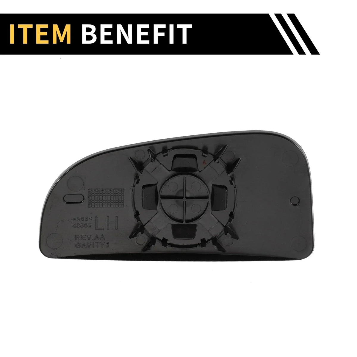 Left Replacement Mirror Glass for Dodge Ram 1500 (2010-2023)