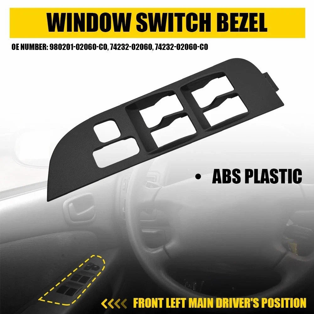 Power Window Switch Panel Bezel for Toyota Corolla (1998–2002) EAX EV