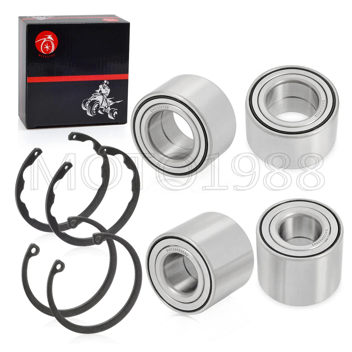 Front and Rear Wheel Bearings with Circlip for Teryx 750 (2008-2013)