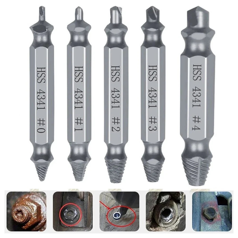 5PCS Damaged Screw Remover Extractor for Universal Use