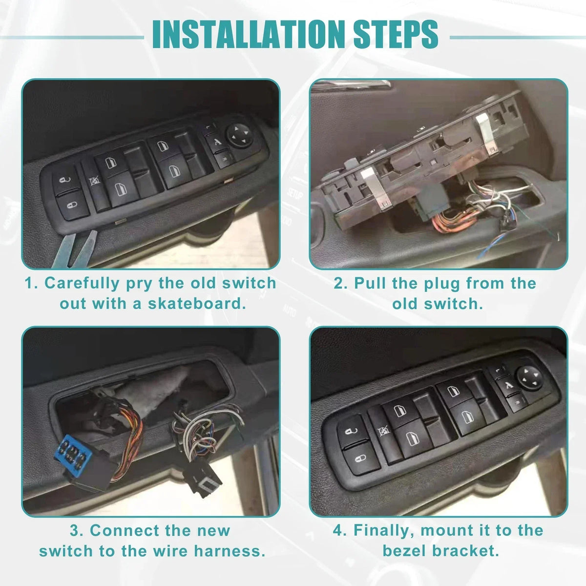 Driver Side Front Power Window Switch for 2011-2020 Dodge Journey