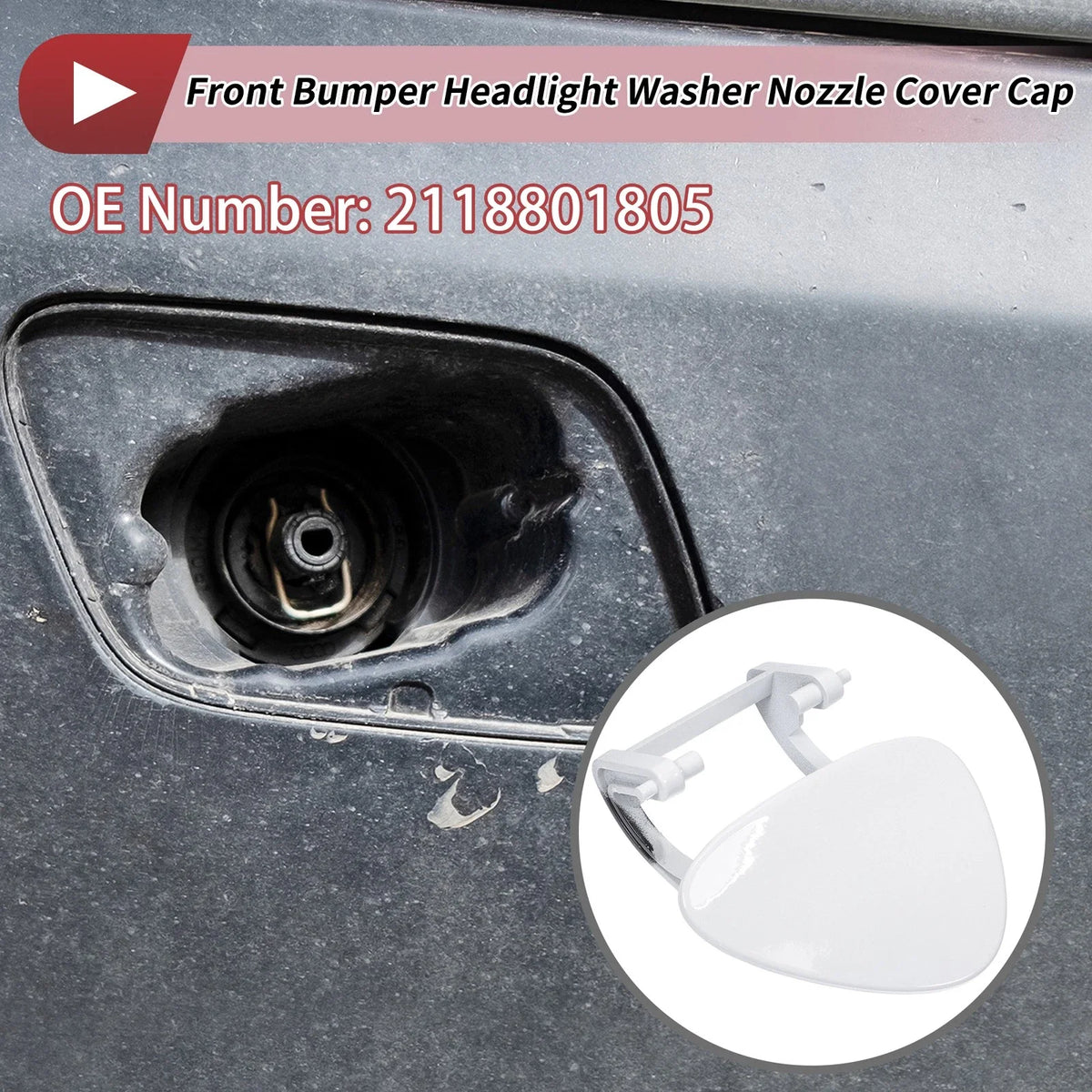 Front Right Washer Nozzle Cover Cap for Mercedes-Benz E320 (1994–2006)