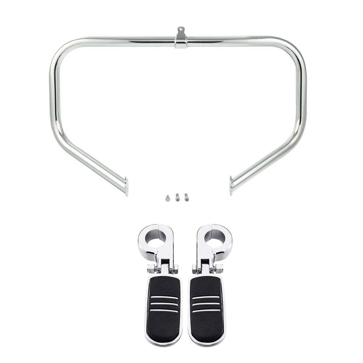 Footpegs & Chrome Highway Engine Crash Bar for Harley Touring 2009-2023