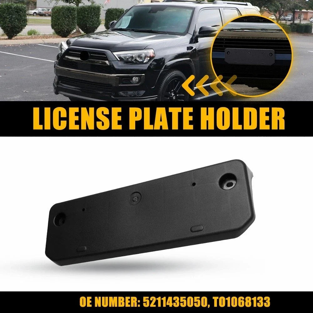 Front License Plate Tag Frame Bracket TO1068133 for Toyota 4Runner (2014–2023)
