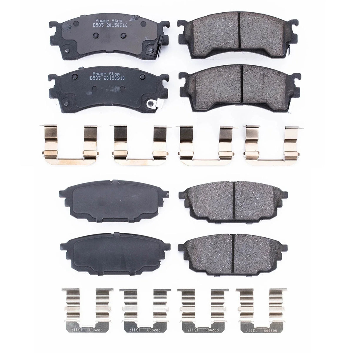 PowerStop Z17 Low-Dust Ceramic Disc Brake Pads Kit for Mazda Protege5 (2002–2003)