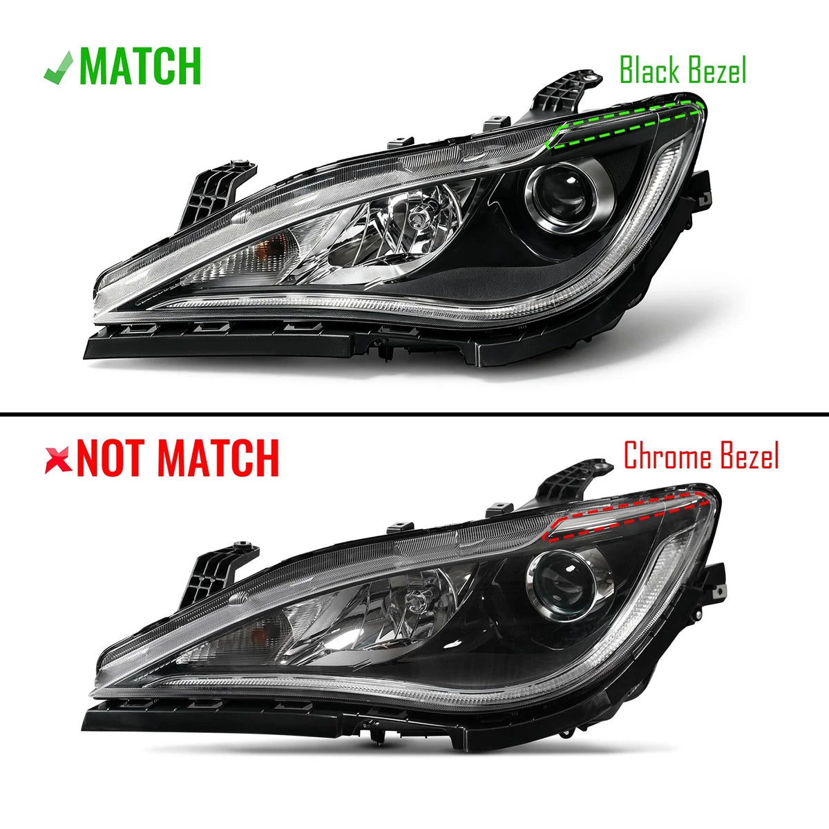 Halogen Headlight w/Position Light & Bulb Left for Chrysler Pacifica (2017–2020)