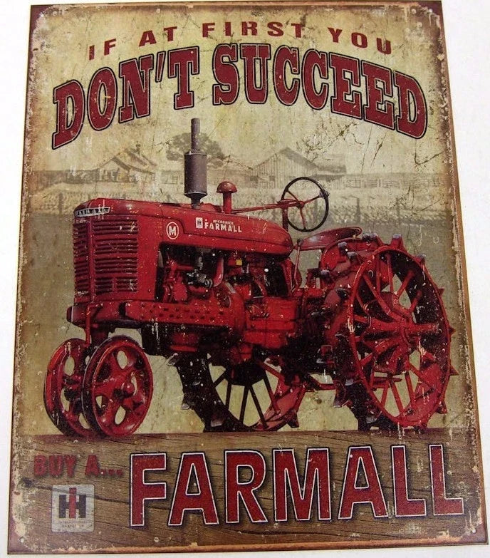 Tin Metal Sign Replica for Farmall Vintage 1742