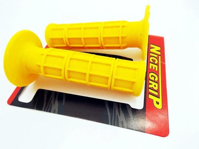 Hand Grip Set - Yellow Left & Right Pair for Suzuki RM500