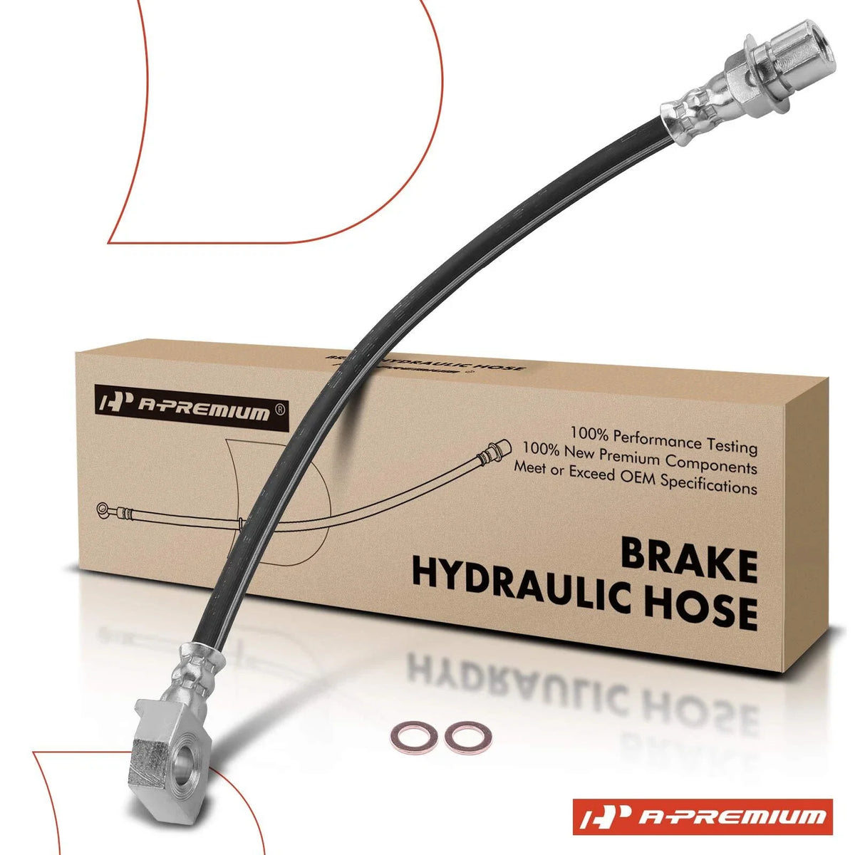 Rear Left Brake Hydraulic Hose for Ford Taurus, Mercury Sable (1991–1995)