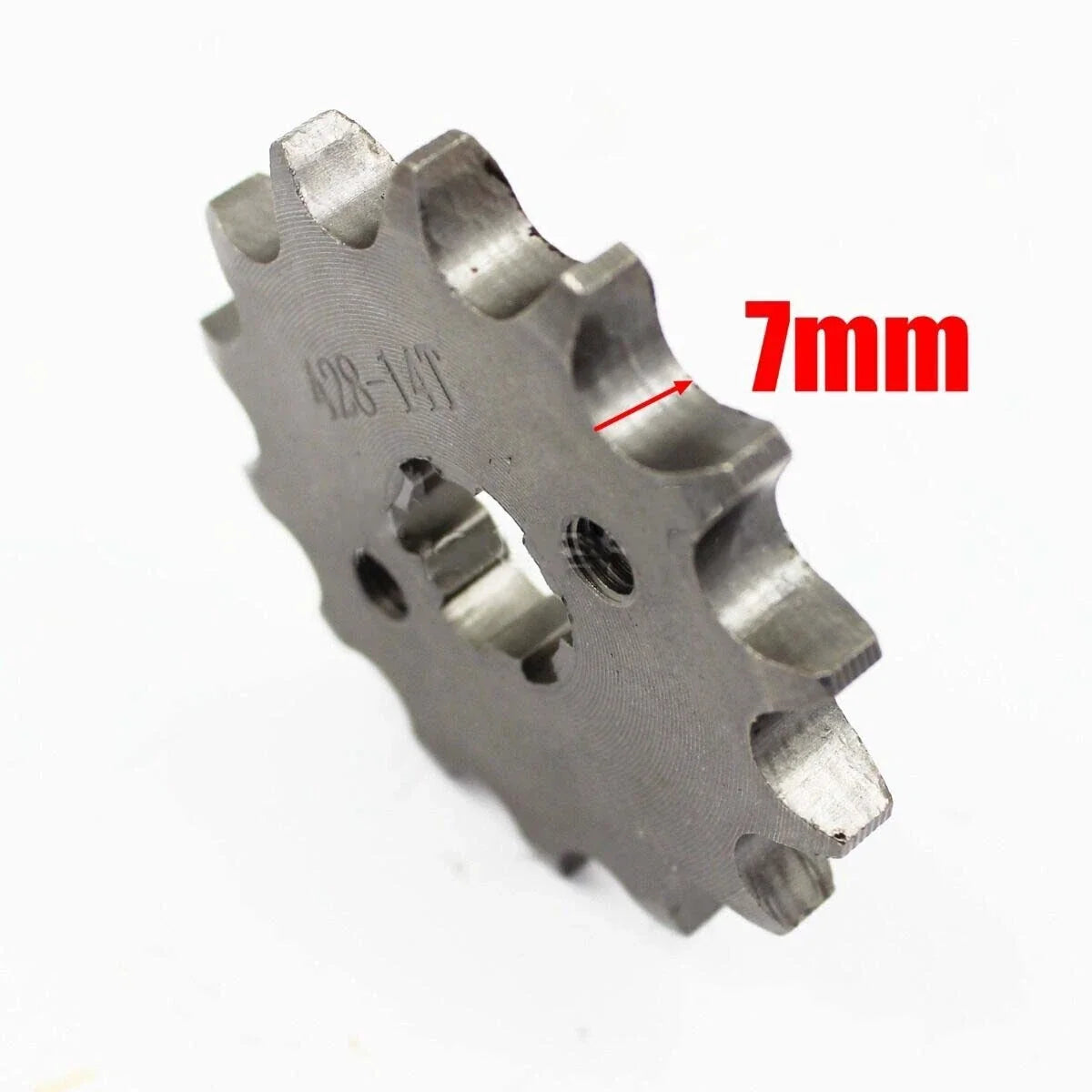 14T 17mm 428 Chain Front Sprocket for Pit Trail Quad Dirt Bike ATV
