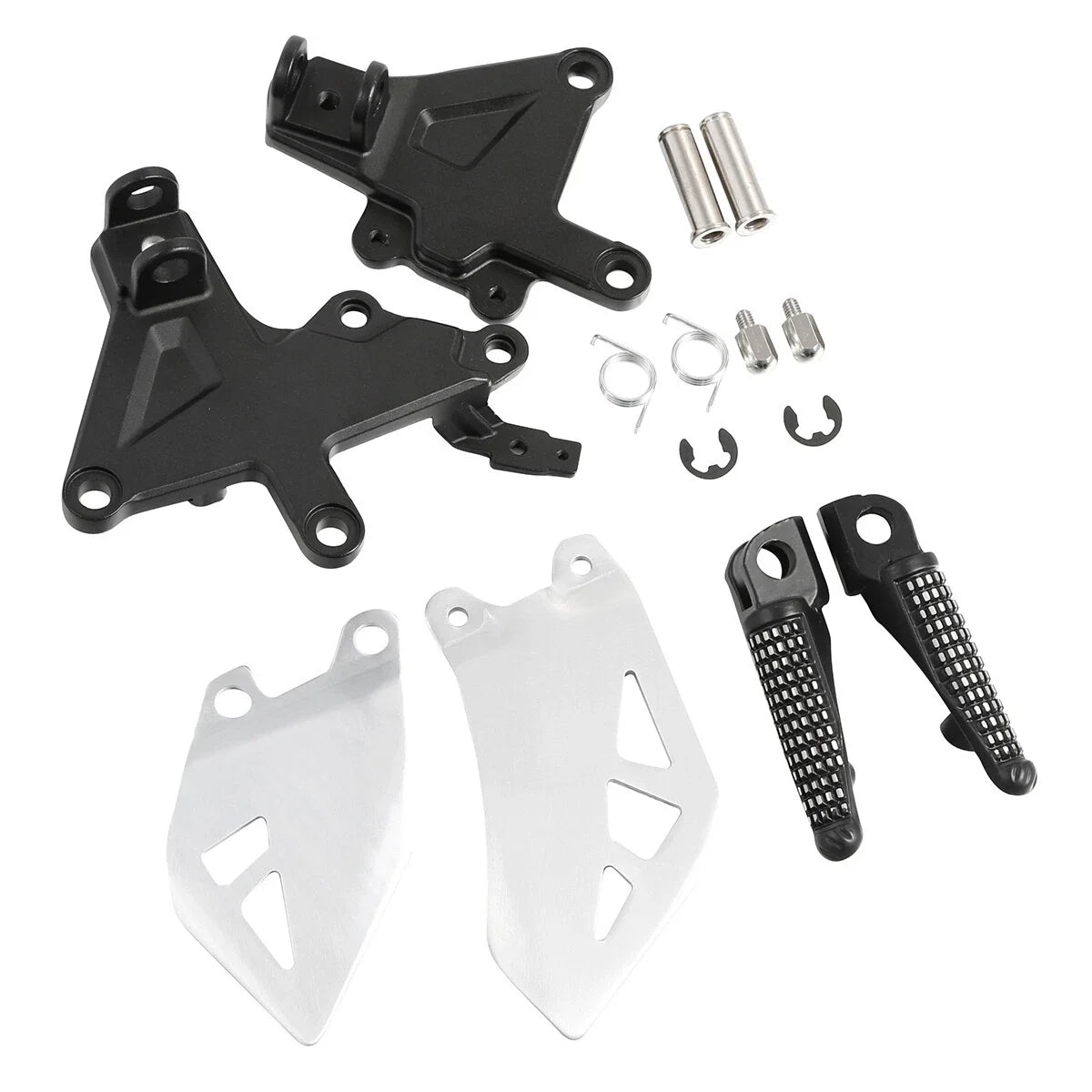 Set of 2 Front Foot Peg Rest Brackets for Ninja ZX10R (2011-2020)