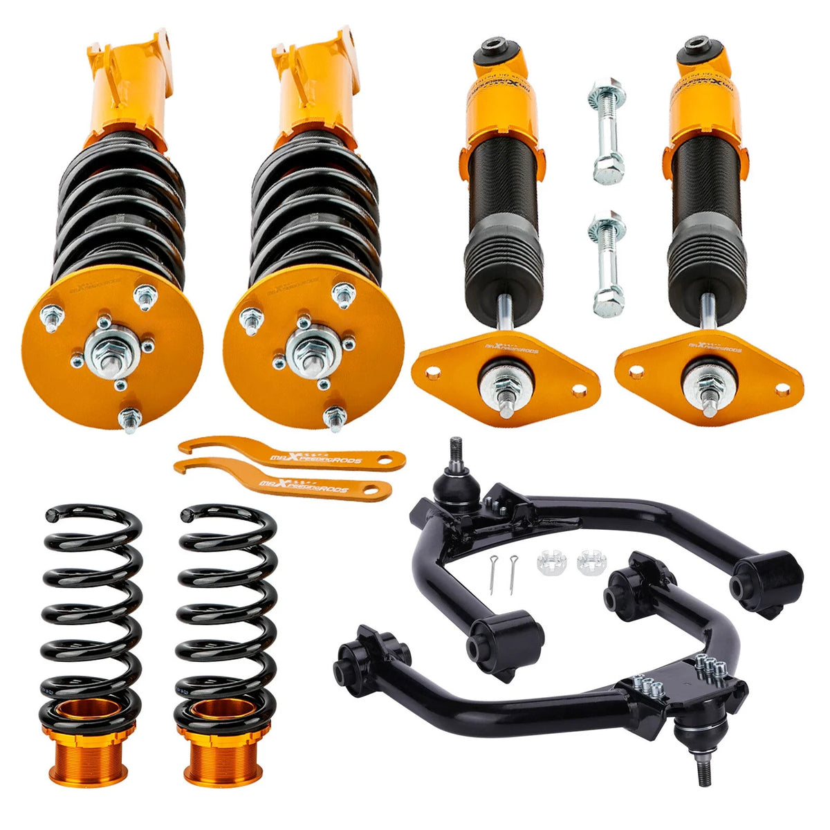 Front Upper Camber Arms & Lowering Coilovers for Dodge Charger SRT-8 (06-10)