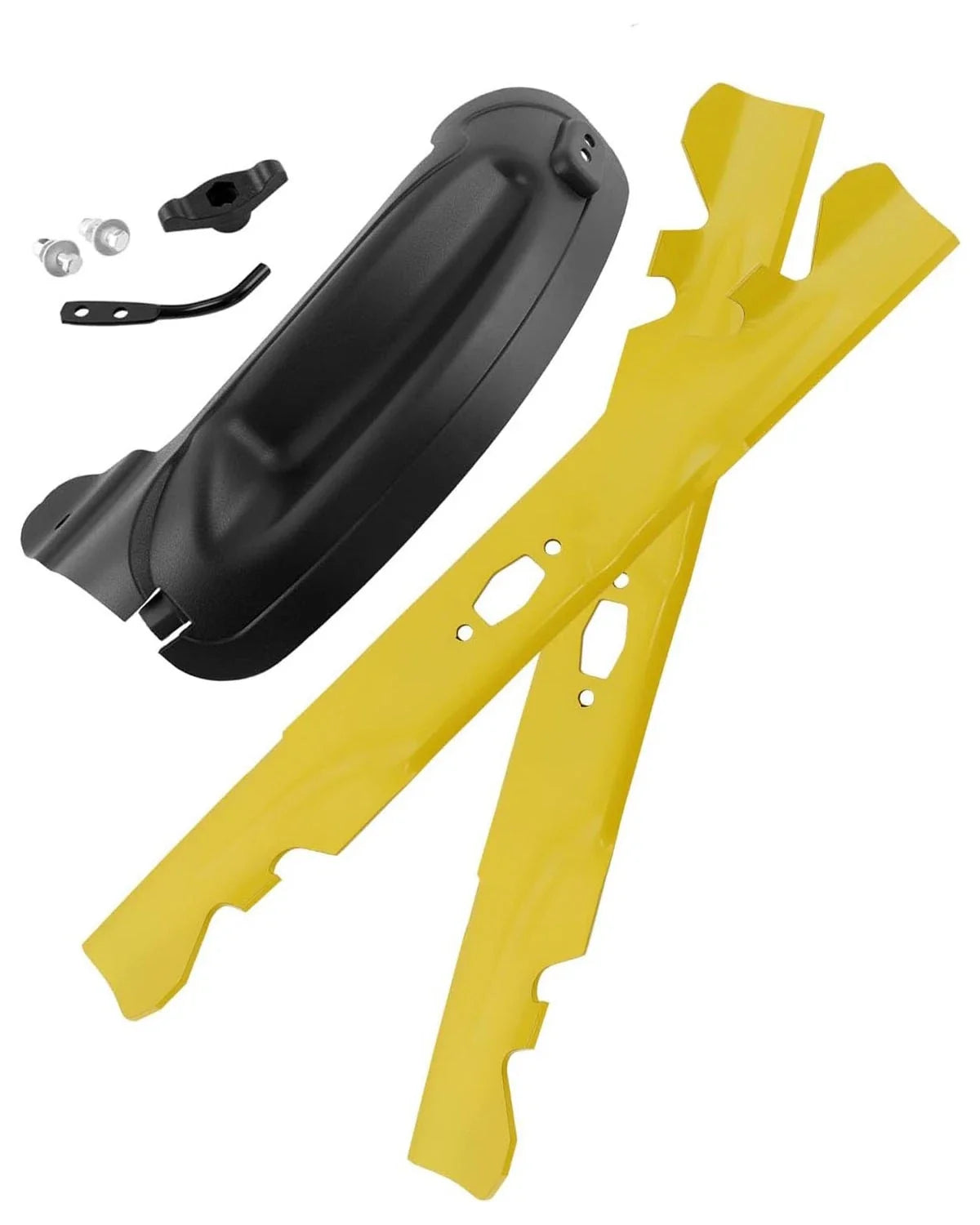 Deck Mulch Plate Cover Plug & Mower Blades Set for Cub Cadet (2 Pieces)