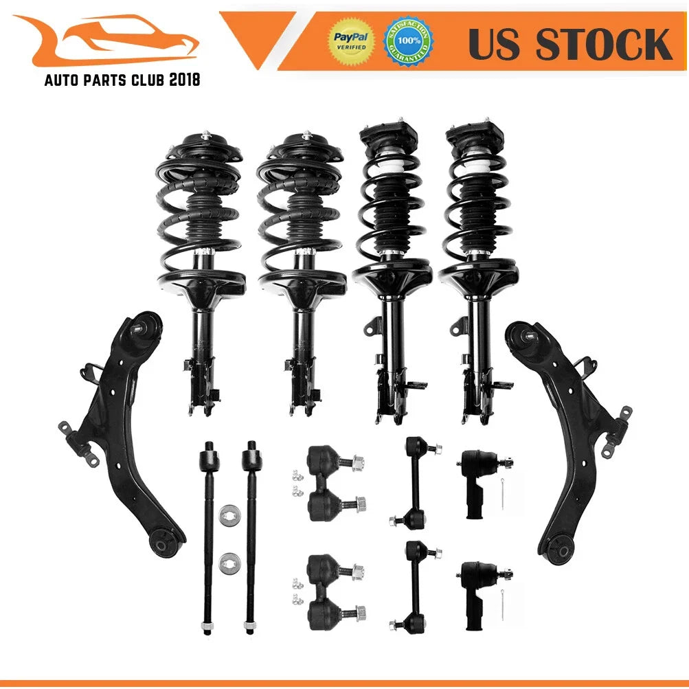Suspension Kit with Front Struts & Rear Shocks for Hyundai Elantra (2001–2006)