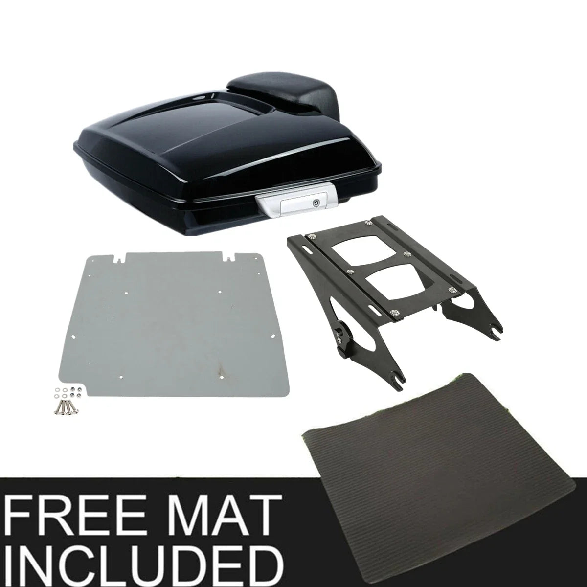 Backrest Pad Mount Rack for Harley Touring Road Glide 2014-2026