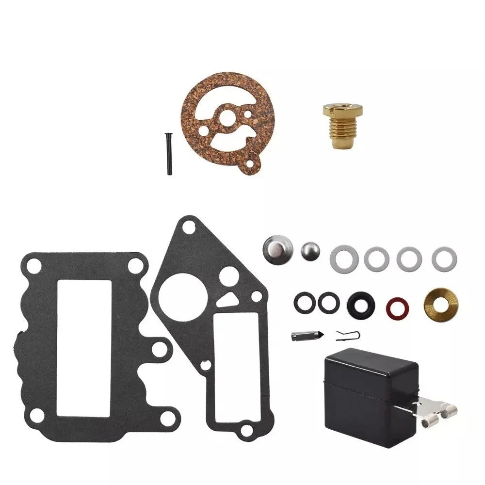 Float Carburetor Kit 382048 for OMC Johnson Evinrude 9.5 Outboard