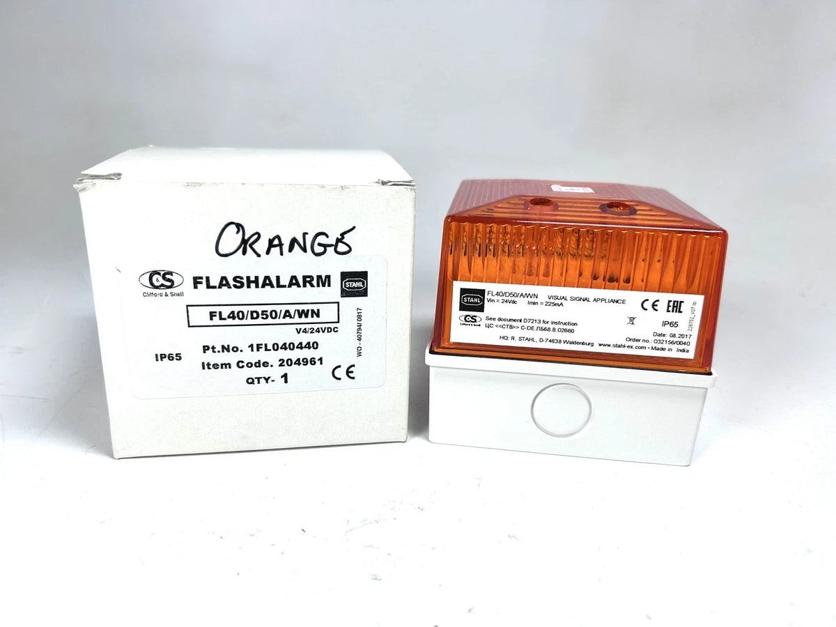 Clifford & Snell Alarm Flash Light 1FL040440, FL40/D50 for 24V Vehicles