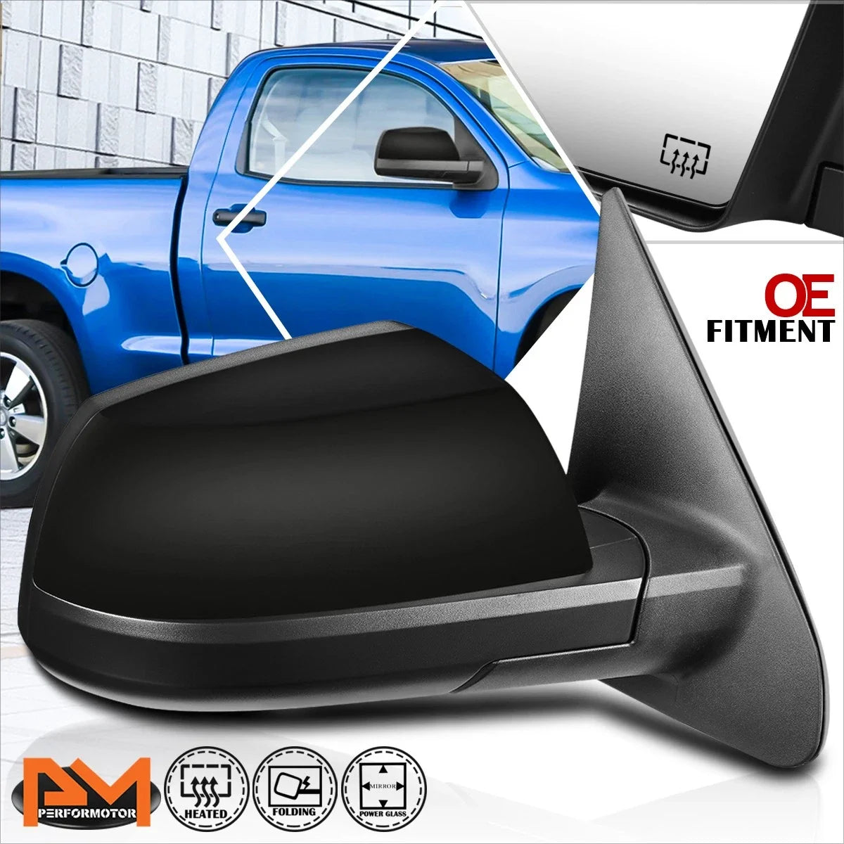 Heated Power Rear View Door Mirror Right Side for Sequoia/Tundra 2007-2013