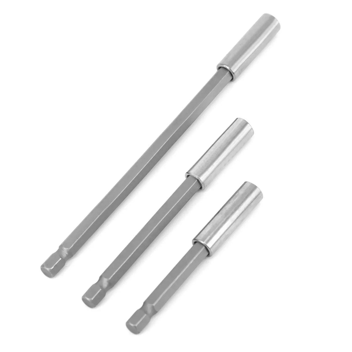 Magnetic Extension Bit Holder Set of 3 (75/100/150mm) 1/4" Hex