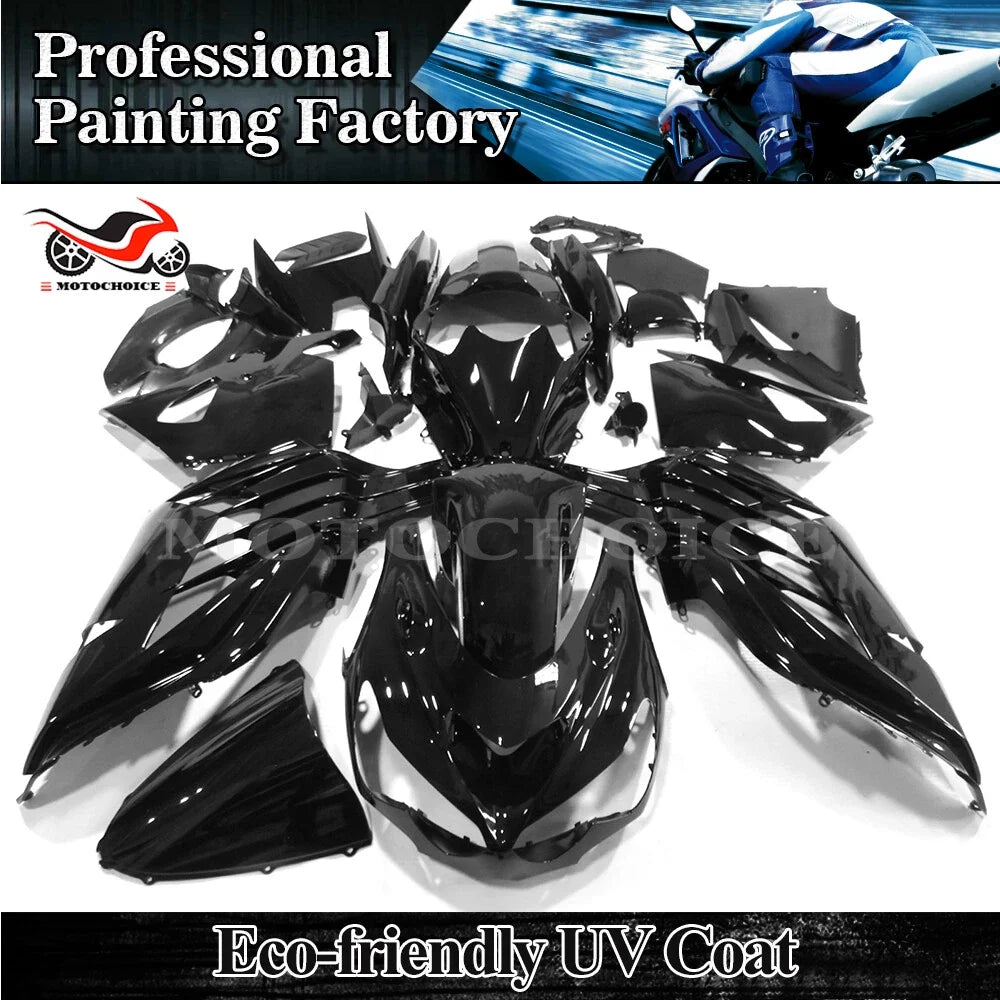 Glossy Black Fairing Kit for Kawasaki Ninja ZX14R (2012–2022)