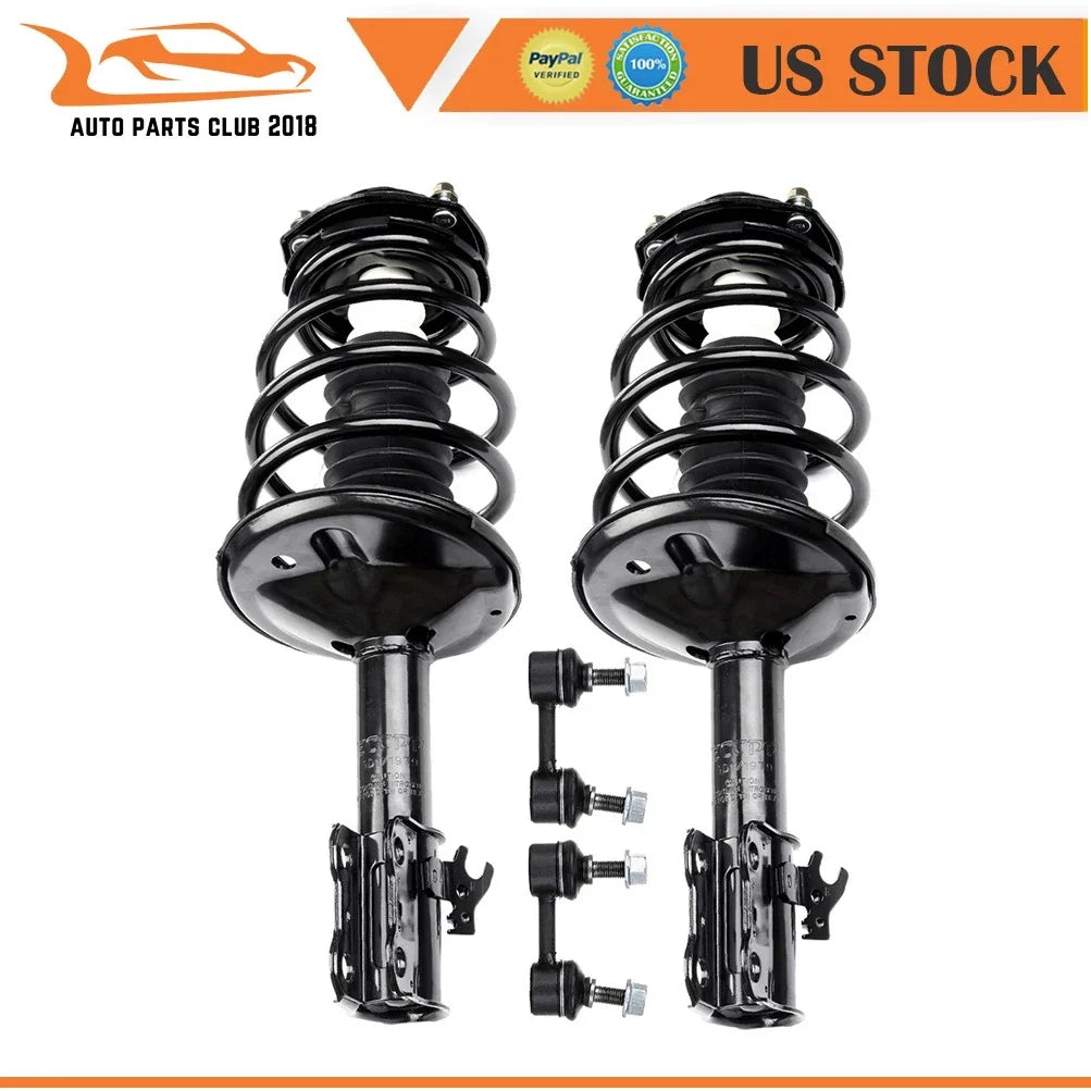 Front Strut Assemblies with Sway Bar Link Kit for 1995-1996 Camry