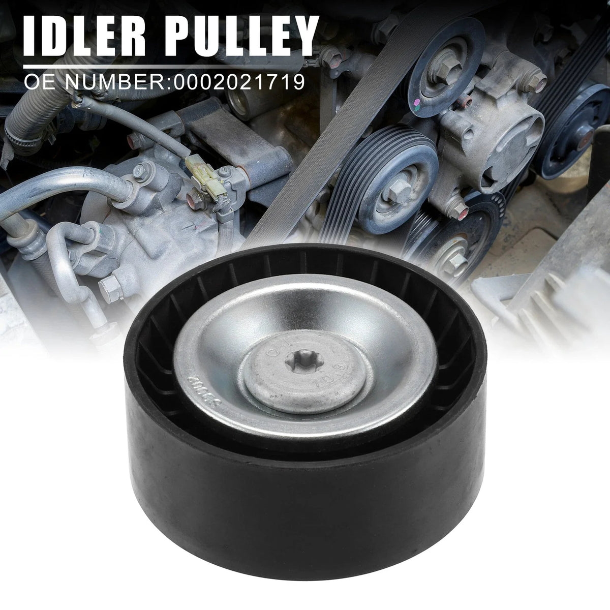 Drive Belt Idler Pulley for Mercedes-Benz C 250 (2012–2015) 0002021719
