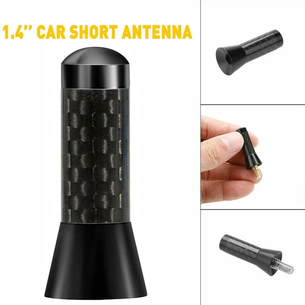 Stubby Antenna 1.4" in Carbon Fiber for Toyota Hilux N70