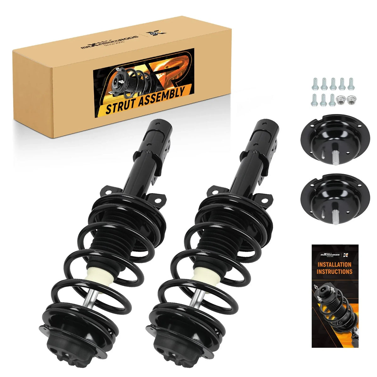 Pair Front Quick Struts with Coil Springs for Saturn Ion (2003–2007)