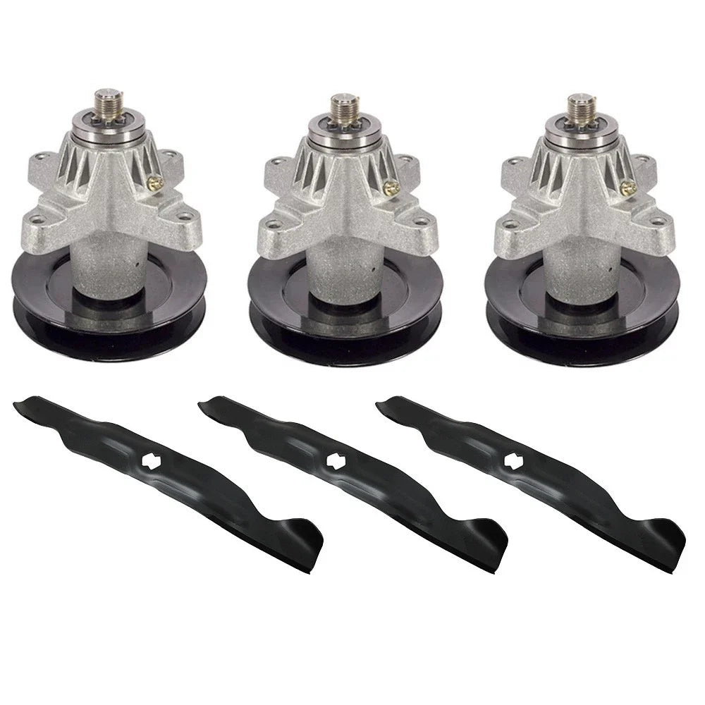 Deck Spindles & Blades Set for Cub Cadet (618-04126, 618-04126A, 918-04125)